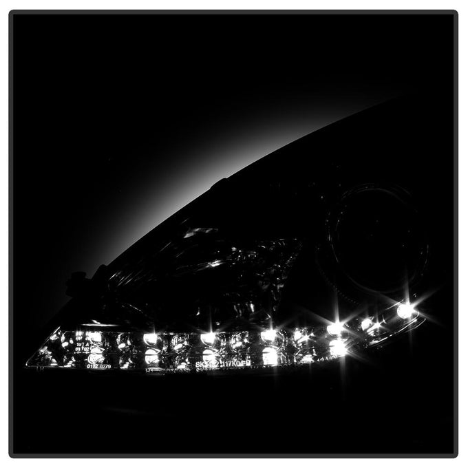 DRL Chrome Projector Headlights <br>05-10 Mercedes-Benz SLK350 SLK55 AMG SLK200
