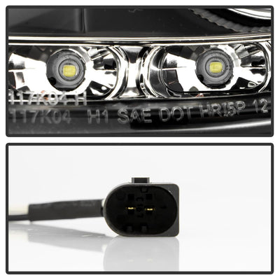 DRL Black Projector Headlights <br>05-10 Mercedes-Benz SLK350 SLK55 AMG SLK200