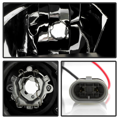 DRL Black Projector Headlights <br>05-10 Mercedes-Benz SLK350 SLK55 AMG SLK200
