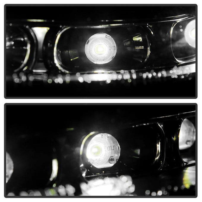 DRL Black Projector Headlights <br>05-10 Mercedes-Benz SLK350 SLK55 AMG SLK200
