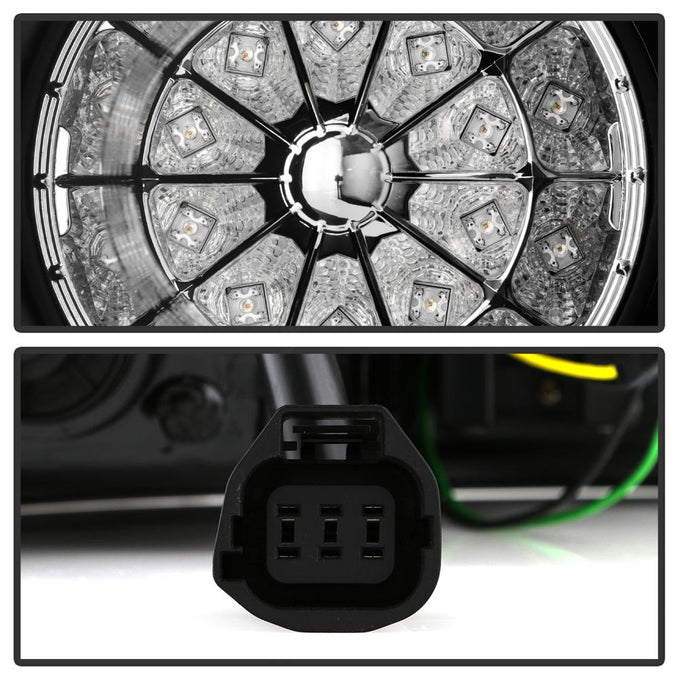 Black LED Tail Lights <br>06-09 Land Rover Range Rover Sport