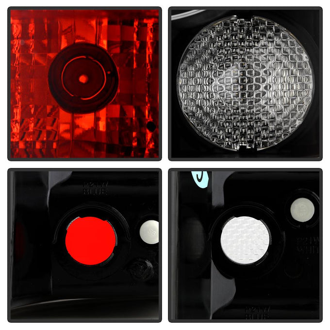 Black LED Tail Lights <br>06-09 Land Rover Range Rover Sport