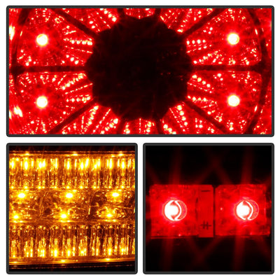 Black LED Tail Lights <br>06-09 Land Rover Range Rover Sport
