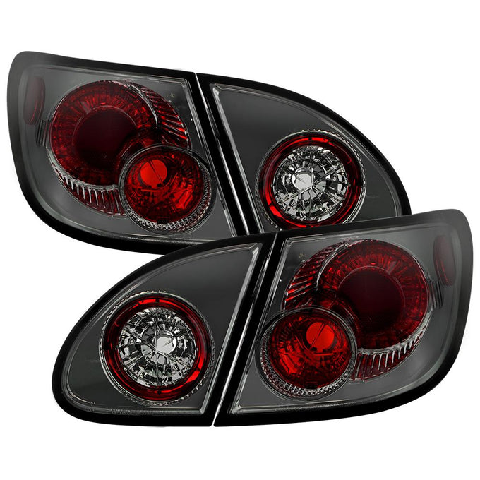 Smoke Euro Style Tail Lights <br>03-08 Toyota Corolla