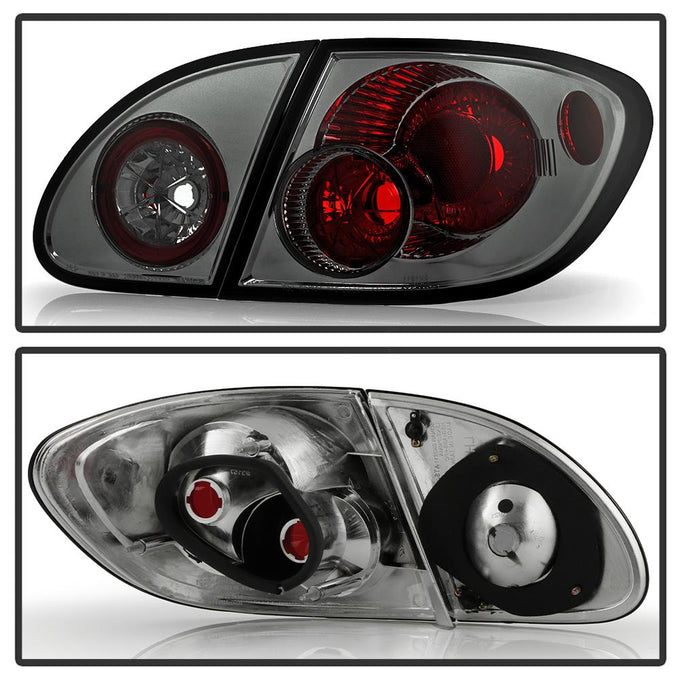 Smoke Euro Style Tail Lights <br>03-08 Toyota Corolla