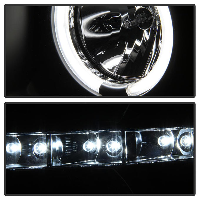 CCFL Halo Black Projector Headlights <br>07-13 Chevy Silverado 1500, 2500 HD, 3500 HD