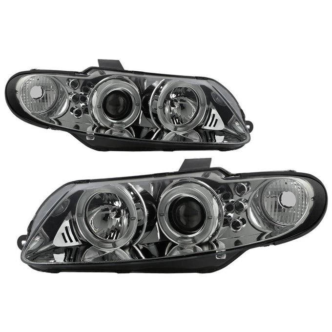 LED Halo Smoke Projector Headlights <br>04-06 Pontiac GTO