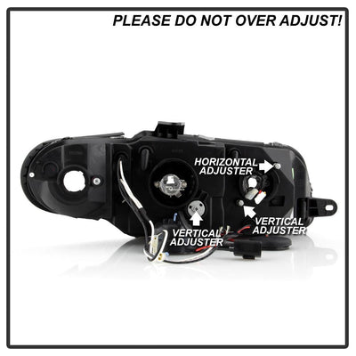 LED Halo Smoke Projector Headlights <br>04-06 Pontiac GTO