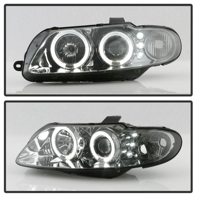 LED Halo Smoke Projector Headlights <br>04-06 Pontiac GTO