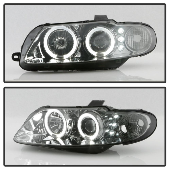 LED Halo Smoke Projector Headlights <br>04-06 Pontiac GTO