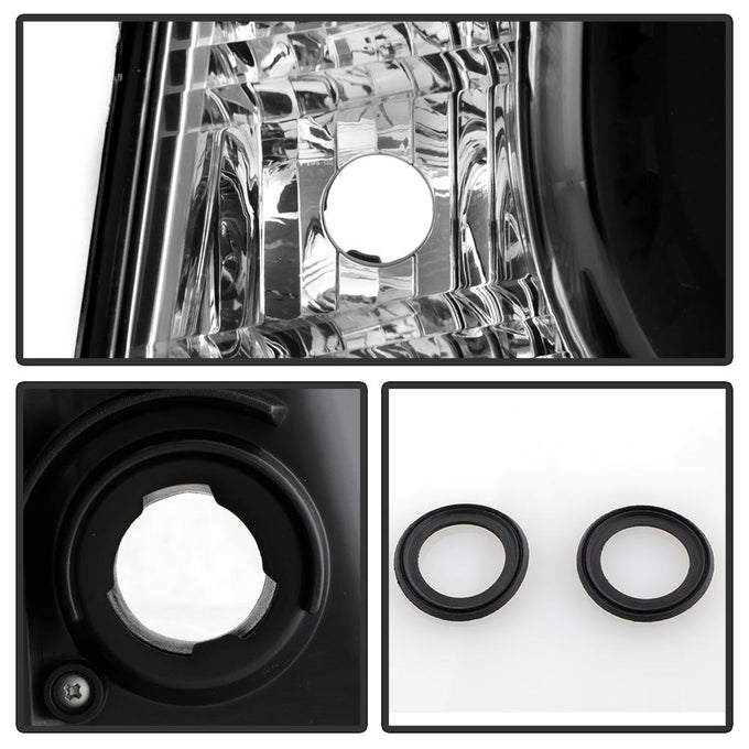 Dual Halo Black LED Halo Projector Headlights <br>10-13 Chevrolet Camaro