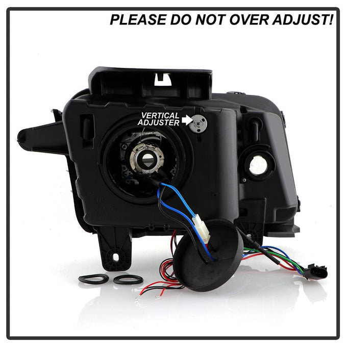 Dual Halo Black LED Halo Projector Headlights <br>10-13 Chevrolet Camaro