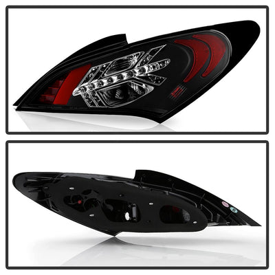 Black LED Tail Lights <br>10-12 Hyundai Genesis Coupe Genesis