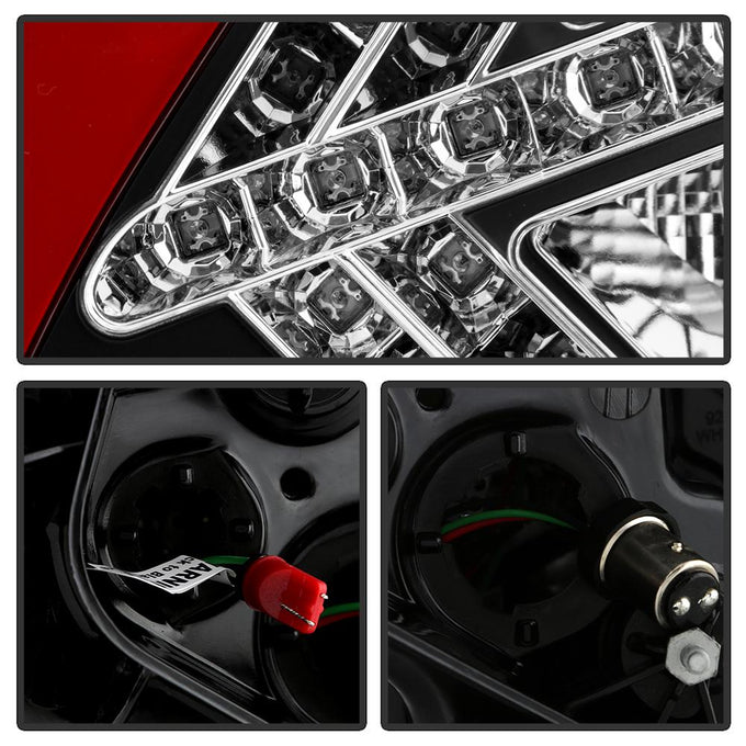 Black LED Tail Lights <br>10-12 Hyundai Genesis Coupe Genesis