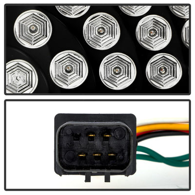 Black LED Tail Lights <br>08-10 Chrysler 300