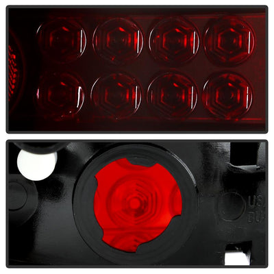 Black LED Tail Lights <br>08-10 Chrysler 300