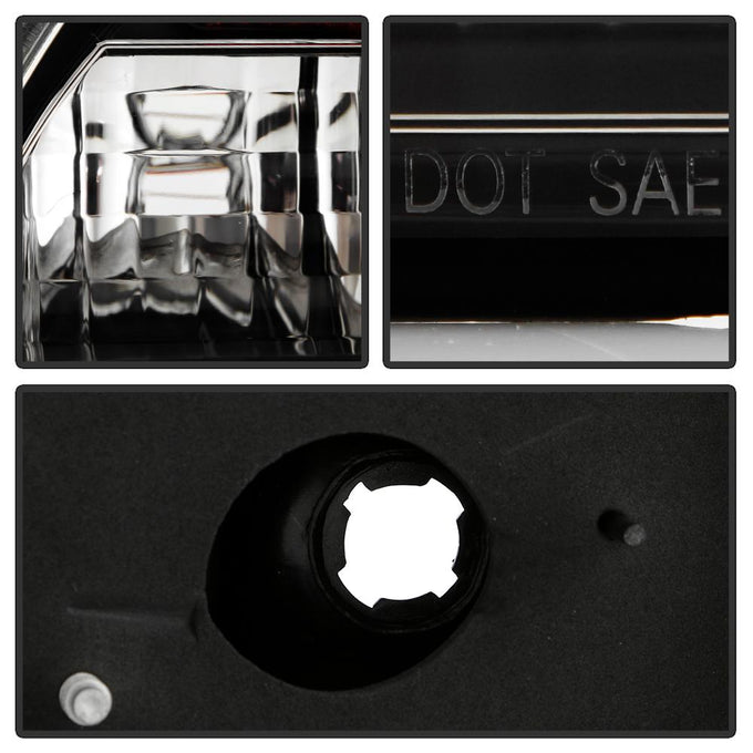 Black LED Tail Lights <br>07-09 Toyota Yaris