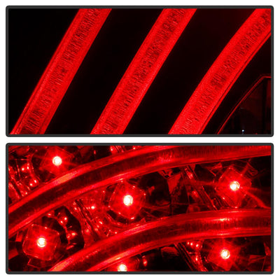 Black LED Tail Lights <br>07-09 Toyota Yaris