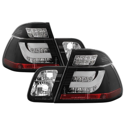 Black LED Tail Lights <br>99-01 BMW 3-Series