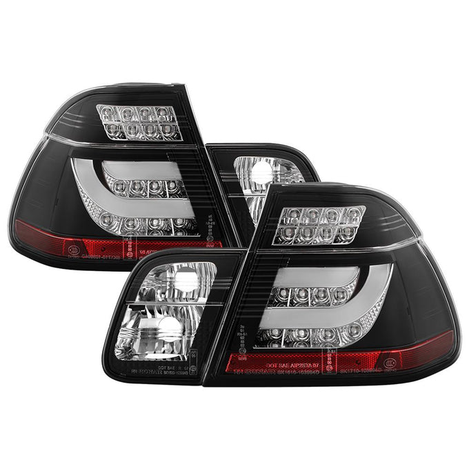 Black LED Tail Lights <br>99-01 BMW 3-Series
