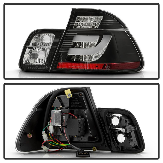 Black LED Tail Lights <br>99-01 BMW 3-Series