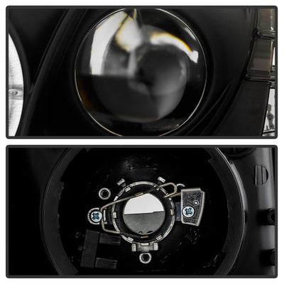 LED Halo Black DRL Projector Headlights <br>11-14 Chevrolet Cruze
