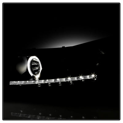 LED Halo Black DRL Projector Headlights <br>11-14 Chevrolet Cruze
