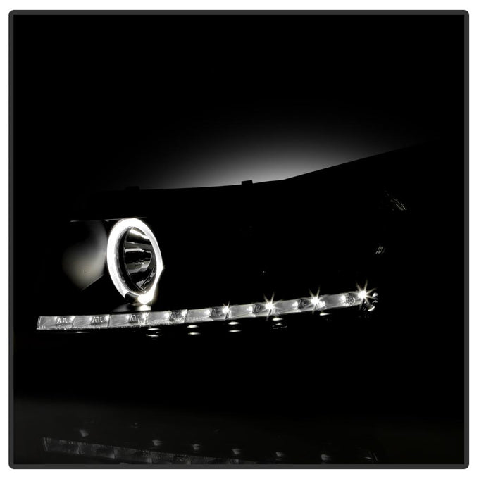 LED Halo Black DRL Projector Headlights <br>11-14 Chevrolet Cruze