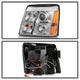 LED Halo Chrome DRL Projector Headlights <br>02-03 Cadillac Escalade Escalade EXT 03 Cadillac Escalade ESV