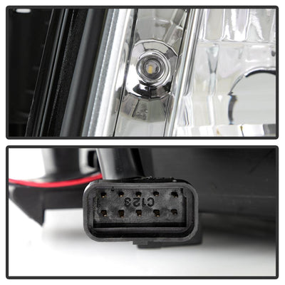 LED Halo Chrome DRL Projector Headlights <br>02-03 Cadillac Escalade Escalade EXT 03 Cadillac Escalade ESV
