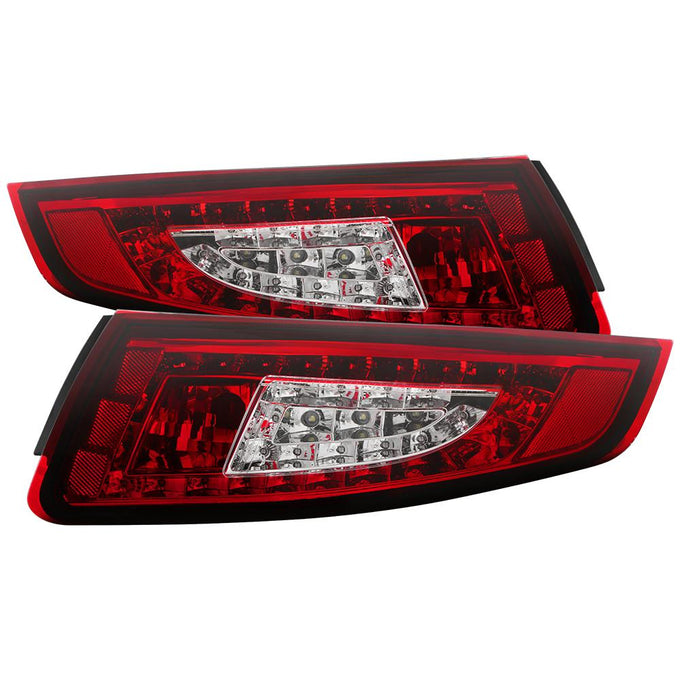Red Clear LED Tail Lights <br>05-08 Porsche 911