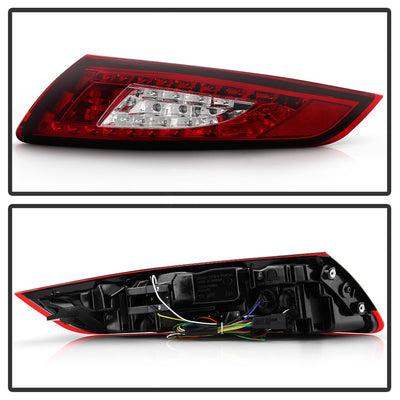 Red Clear LED Tail Lights <br>05-08 Porsche 911