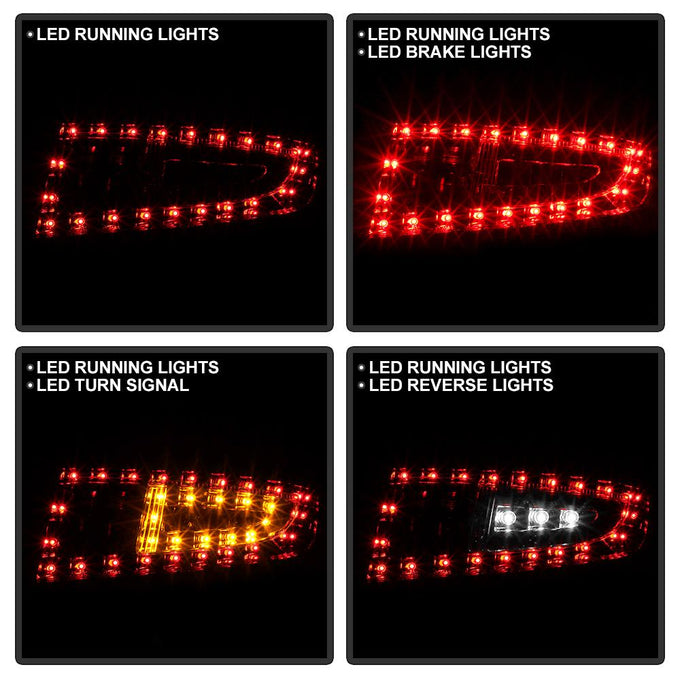 Red Clear LED Tail Lights <br>05-08 Porsche 911