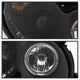 LED Halo Black DRL Projector Headlights <br>03-05 Mercedes-Benz CLK-Series