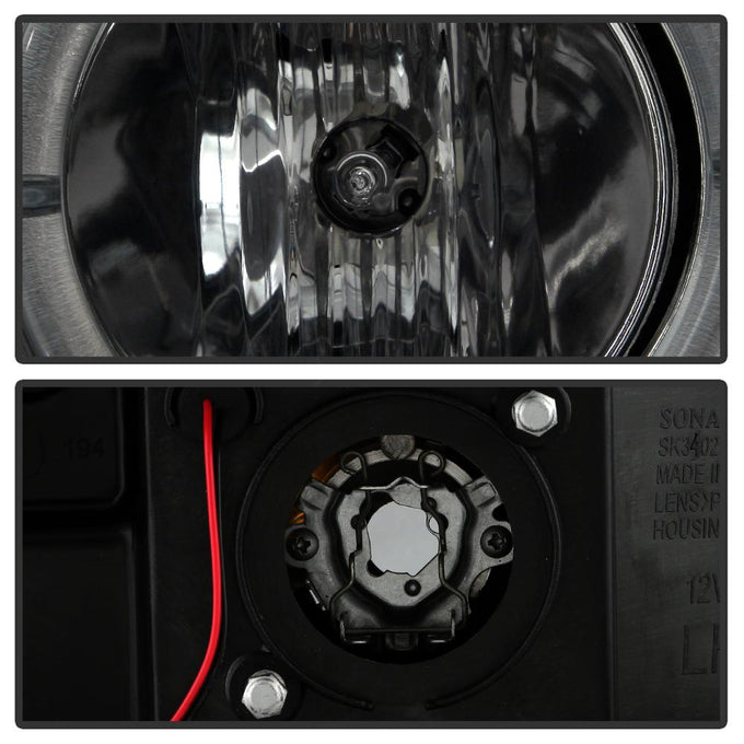 LED Halo Smoke DRL Projector Headlights <br>02-03 Cadillac Escalade Escalade EXT 03 Cadillac Escalade ESV