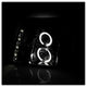 LED Halo Smoke DRL Projector Headlights <br>02-03 Cadillac Escalade Escalade EXT 03 Cadillac Escalade ESV