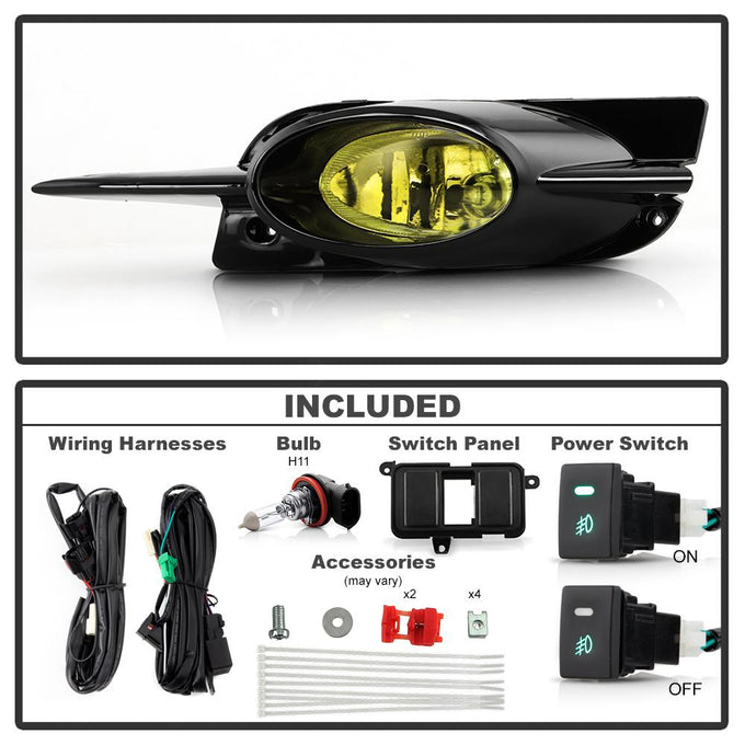 Yellow OEM Fog Lights W/Switch <br>09-11 Honda Civic