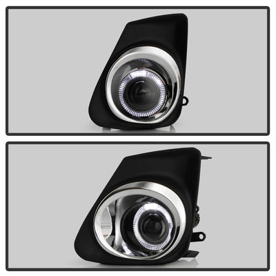 Clear Halo Projector Fog Lights w/Switch <br>11-13 Toyota Corolla