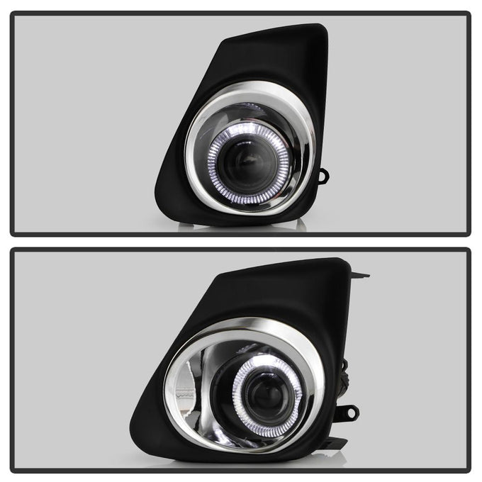 Clear Halo Projector Fog Lights w/Switch <br>11-13 Toyota Corolla