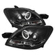 LED Halo Black DRL Projector Headlights <br>07-11 Toyota Yaris