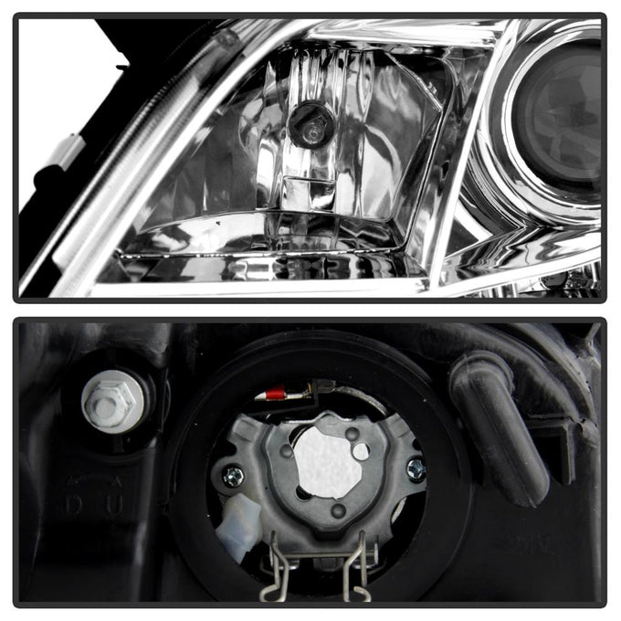 DRL Chrome Projector Headlights <br>07-09 Toyota Camry