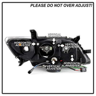 DRL Chrome Projector Headlights <br>07-09 Toyota Camry