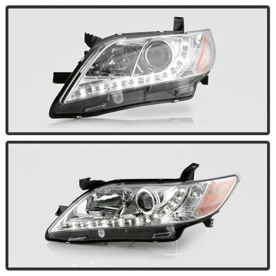 DRL Chrome Projector Headlights <br>07-09 Toyota Camry