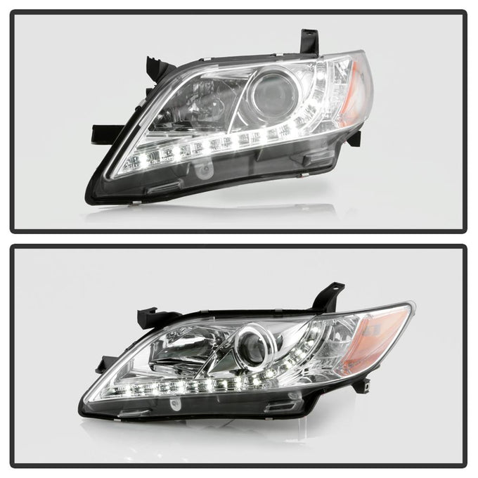 DRL Chrome Projector Headlights <br>07-09 Toyota Camry