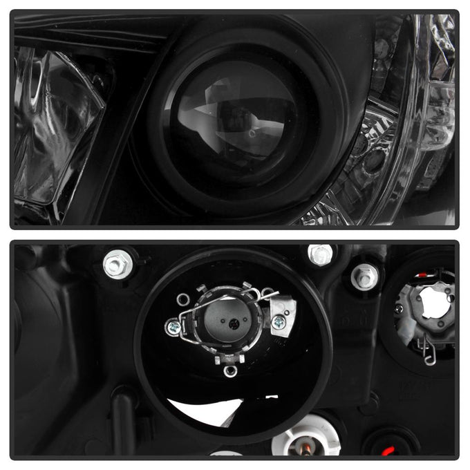 DRL Black Projector Headlights <br>07-09 Toyota Camry
