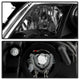 DRL Black Projector Headlights <br>07-09 Toyota Camry