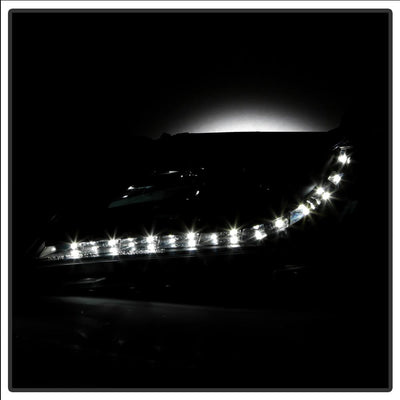 DRL Black Projector Headlights <br>07-09 Toyota Camry