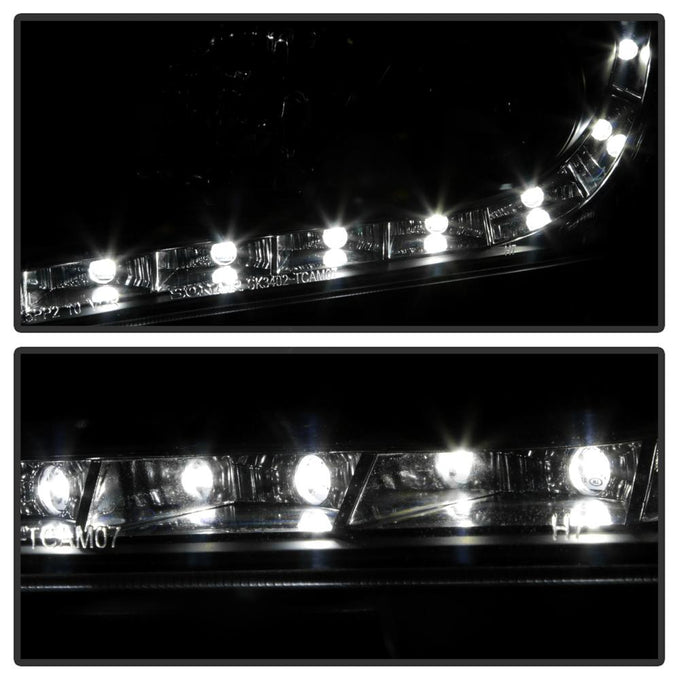 DRL Black Projector Headlights <br>07-09 Toyota Camry
