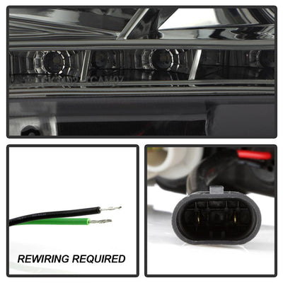 DRL Smoke Projector Headlights <br>07-09 Toyota Camry