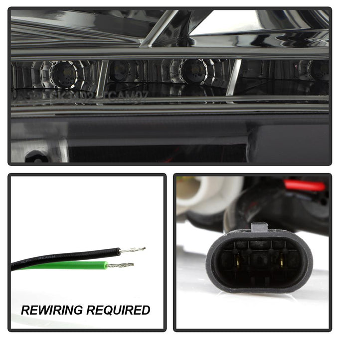 DRL Smoke Projector Headlights <br>07-09 Toyota Camry